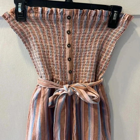 Forward Feelings Strapless Wide Leg Jumpsuit Billabong - Picture 4 of 5